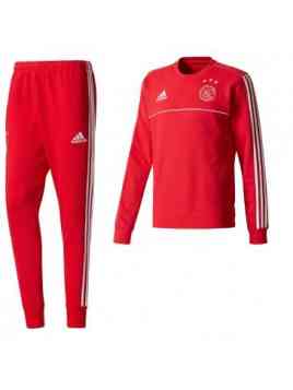 Adidas Ajax Sweat Set 2017-2018 (Rood/Wit)