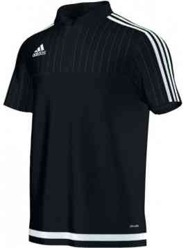 Adidas Tiro 15 Polo (Zwart/Wit)