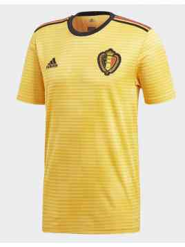 Adidas RBFA Away Jersey Youth 2018-2020 (Geel/Zwart/Rood)