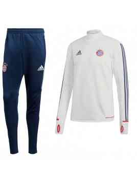 Adidas FC Bayern Munchen Training Set 2017-2018 (Wit/Blauw)