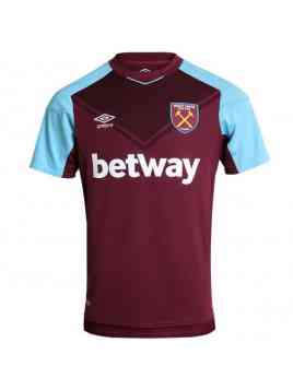 Umbro West Ham United FC Away Jersey (Wit/Bordeaux/Licht Blauw)