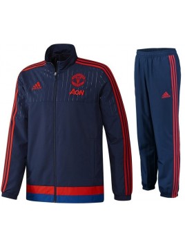 Manchester united trainingspak presentatie dark blue 2015/2016
