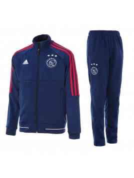 Adidas Ajax Polyester Suit 2017-2018 (Blauw/Rood)