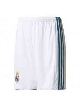 Adidas Real Home Short Youth 2017-2018 (Wit/Blauw)