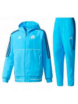 Adidas Olympique Marseille Presentation Suit 2017-2018 (Lichtblauw)