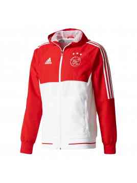 Adidas Ajax Presentation Jacket 2017-2018 (Rood/Wit)