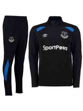 Umbro Everton Training Sweater/Pant 2017-2018 (Zwart/Blauw)