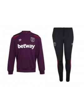 Umbro West Ham United FC Training Sweater/Pant 2017-2018 (Grijs/Bordeaux)